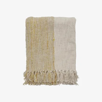 Habitat Bloomingville Striped Throw - Natural - 125X150cm