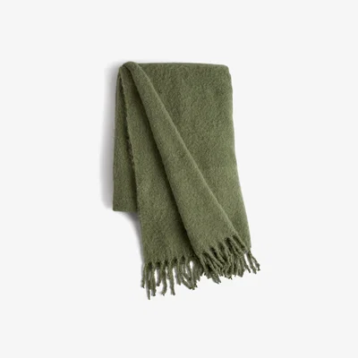 Habitat Habitat Faux Mohair Throw - Sage Green - 125x150cm
