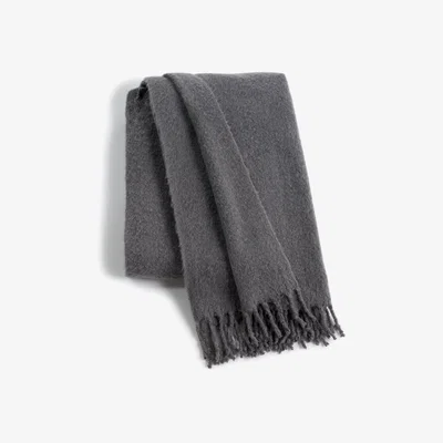 Habitat Habitat Faux Mohair Plain Throw - Charcoal