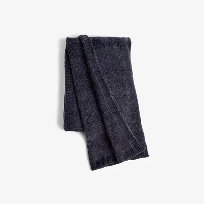 Habitat Habitat Chenille Throw - Charcoal - 125X150cm