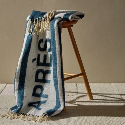 Habitat Habitat Mohair Apres Throw - Blue - 150x125cm