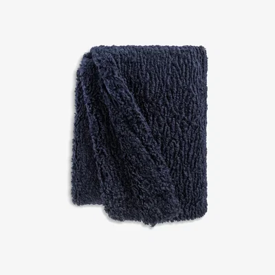 Habitat Habitat Shearling Throw - Navy - 125X150cm