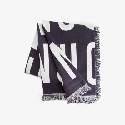 Habitat Habitat Graphic Print Throw - Black & White - 120x150cm