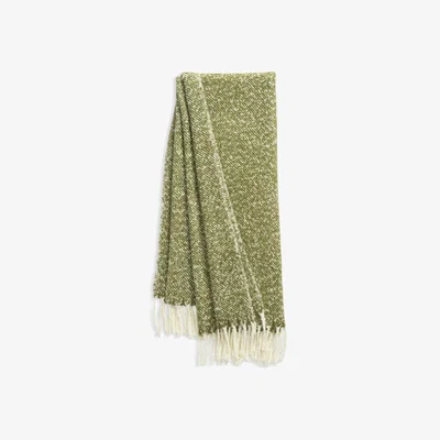 Habitat Habitat Faux Mohair Throw - Moss Green - 125x150cm