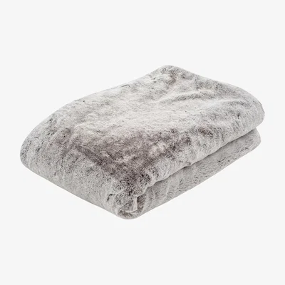 Heal's Heal's Faux Fur Throw Cream 130 x 180cm - Heal's UK Bedroom Furniture