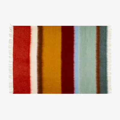 Heal's Heal's Mohair Stripe Throw Matisse Horizon