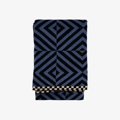 Heal's Ambar Exclusive Shadow Merino Throw Blue