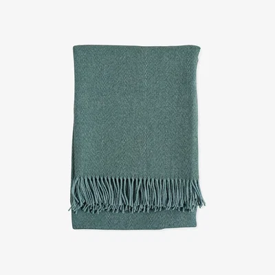Heal's Heal's Herringbone Throw Green 145 x 185cm