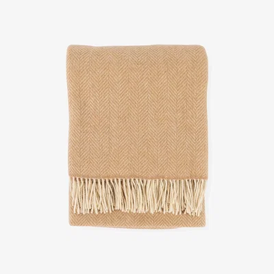 Heal's Heal's Merino & Cashmere Throw Herringbone Ecru