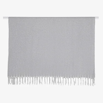 Homebase Faux Mohair Throw - 130x180cm - Grey