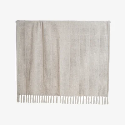 Homebase Waffle Throw - 130x180cm - Mink