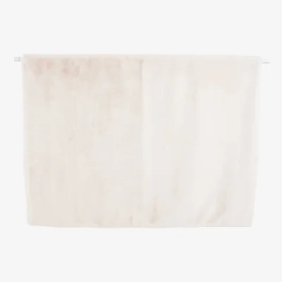 Homebase Faux Fur Throw - Cream - 125x150cm