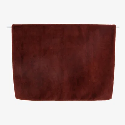Homebase Faux Fur Throw - Burnt Berry - 125x150cm