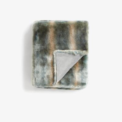 John Lewis John Lewis & Partners Faux Fur Throw, Golden Brown