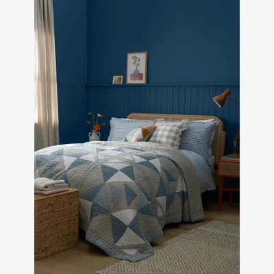 John Lewis John Lewis Patchwork Colour Block Quilt, Multi