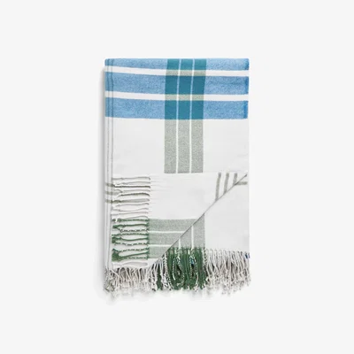 John Lewis John Lewis ANYDAY Winter Check Throw, Green