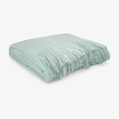 John Lewis Laura Ashley Anas Throw, Duck Egg