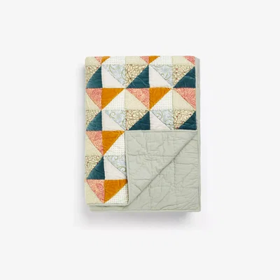 John Lewis John Lewis & Partners Velvet Patchwork Quilted Bedspread