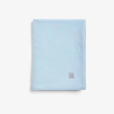 John Lewis John Lewis & Partners Luxury Velour Throw, Ice Blue