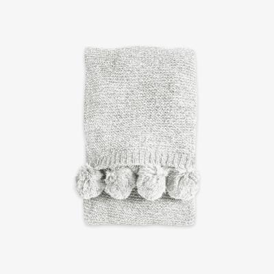 John Lewis Gallery Direct Chenille Pom Pom Throw