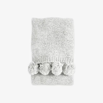 John Lewis Gallery Direct Chenille Pom Pom Throw