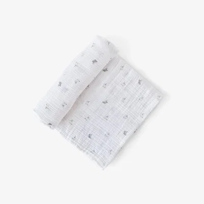 John Lewis Pehr Hatchling Bunny Print GOTS Organic Muslin Cotton Swaddle Blanket