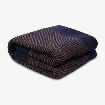 John Lewis Piglet in Bed Striped Wool Blend Knit Throw