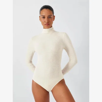 John Lewis John Lewis Heat Generating Ribbed Roll Neck Body