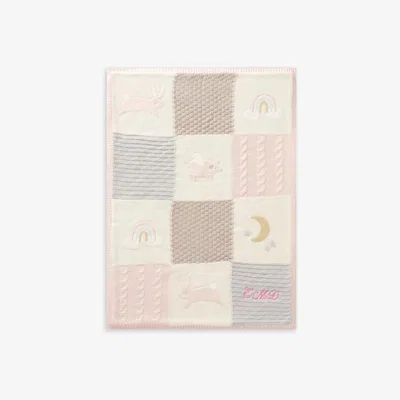 John Lewis Pottery Barn Kids Bunny Quilted Baby Blanket, Pink
