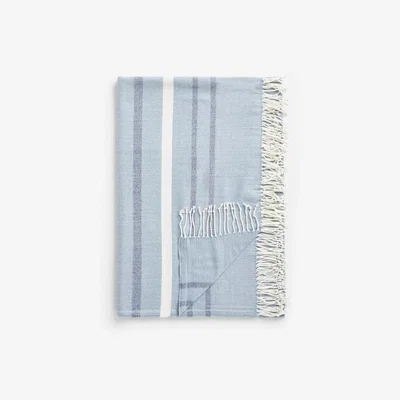 John Lewis John Lewis & Partners Striped Coastal Throw, Blue