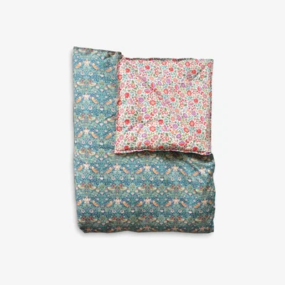 John Lewis Coco & Wolf Heirloom Quilt, Strawberry Thief Green/D'Anjo Red