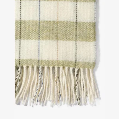John Lewis Piiglet in Bed Classic Stripe Check Wool Blanket