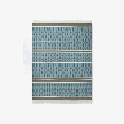 John Lewis John Lewis X Collagerie Ikat Stripe Merino Wool Throw