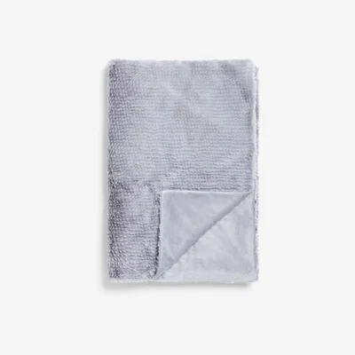 John Lewis ANYDAY John Lewis & Partners Feather Fur Throw