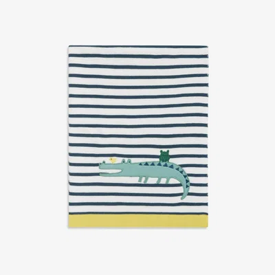 John Lewis John Lewis & Partners Jungle Crocodile Cotton Blanket, 100 x 75cm