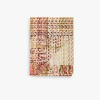John Lewis John Lewis & Partners Glitch Throw, Red