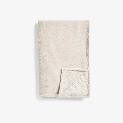 John Lewis John Lewis & Partners Teddy Fleece Throw