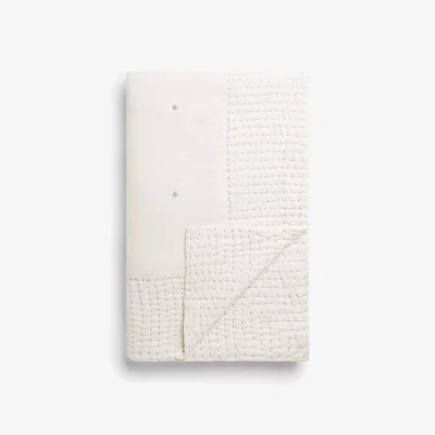 John Lewis little home at John Lewis Polka Dot Voile Quilted Bedspread, White