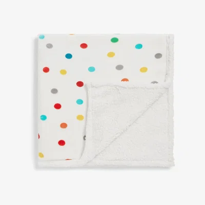 John Lewis Harlequin Life's a Circus Bon Bon Sherpa Fleece Throw, Multi
