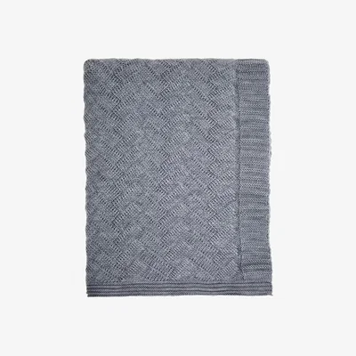 John Lewis Bedeck of Belfast Estelle Throw, Grey Blue