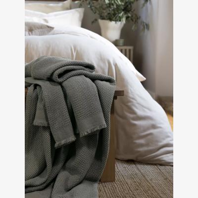 John Lewis Christy Madeira Cotton Throw, Ocean