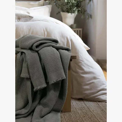 John Lewis Christy Madeira Cotton Throw, Ocean