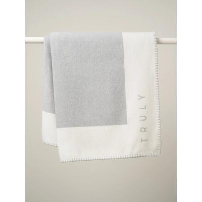 John Lewis Truly Cotton Blend Blanket, Grey