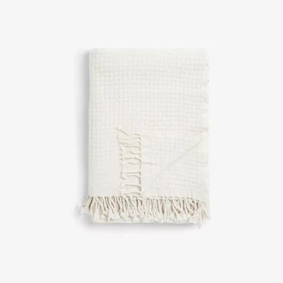 John Lewis John Lewis & Partners Basket Weave Throw