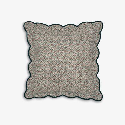 John Lewis Morris & Co. Scallop Embroidered and Quilted Pillow Sham, Multi