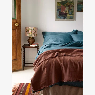 John Lewis Piglet in Bed Linen Crinkle Throw