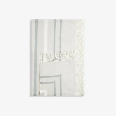 John Lewis John Lewis ANYDAY Soft Stripe Throw, Nettle
