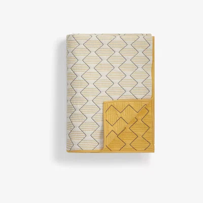 John Lewis John Lewis & Partners Dash Diamond Quilted Bedspread, Yellow