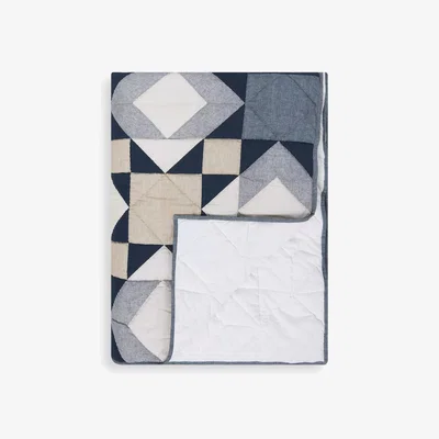 John Lewis John Lewis Star Patchwork Quilted Bedspread, Blue