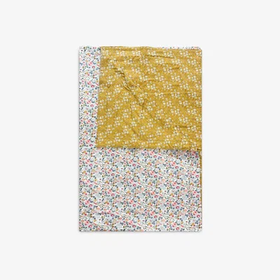 John Lewis Coco & Wolf Stitch Bedspread, Betsy Grey/Capel Mustard